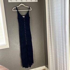 abercrombie and fitch lace maxi dress button up tank top